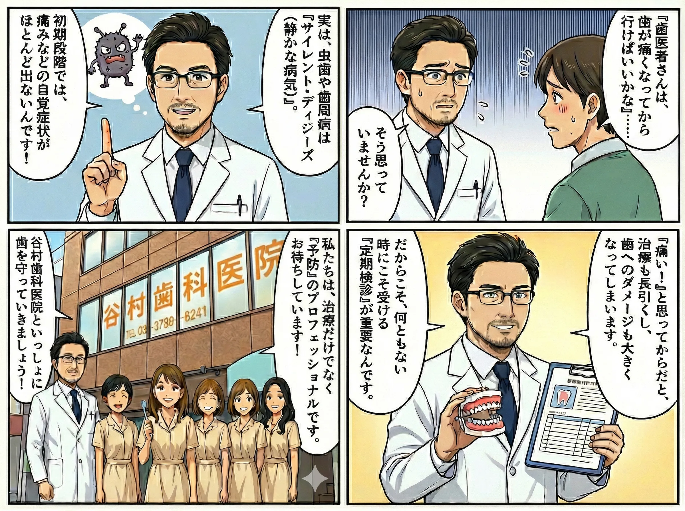 インプラント4コマ漫画